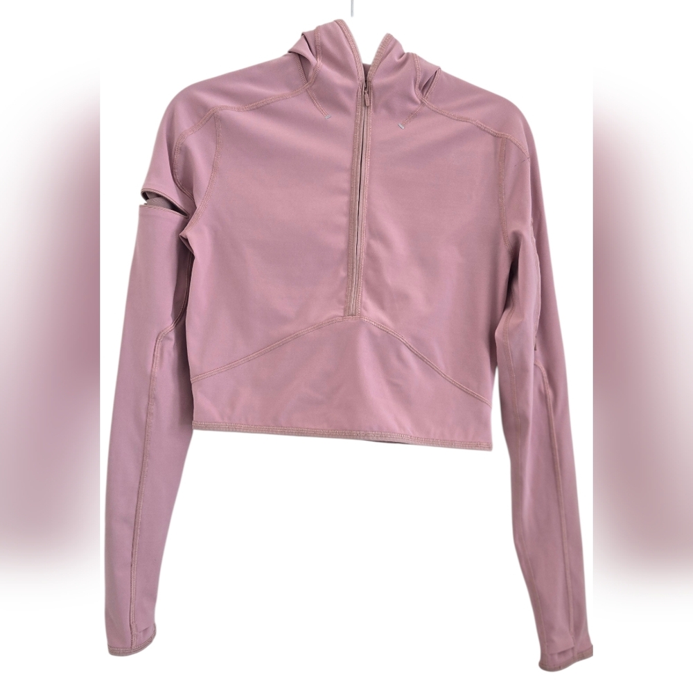 lululemon Break A Trail 1/2 Zip Pink Pastel Hooded Jacket - Picture 4 of 16